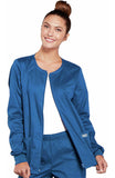 Cherokee Stretch Womens Zip front Scrub Jacket