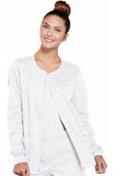 Cherokee Stretch Womens Zip front Scrub Jacket