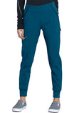 Cherokee Infinity Womens Mid Rise Tapered Leg Jogger Pant