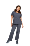 Cherokee Infinity Womens Round Neck Scrub Top