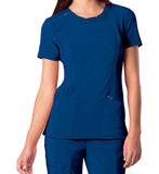 Cherokee Infinity Womens Round Neck Scrub Top