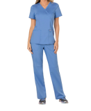 Cherokee Revolution Womens Mock Wrap Scrub Top