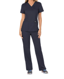 Cherokee Revolution Womens Mock Wrap Scrub Top